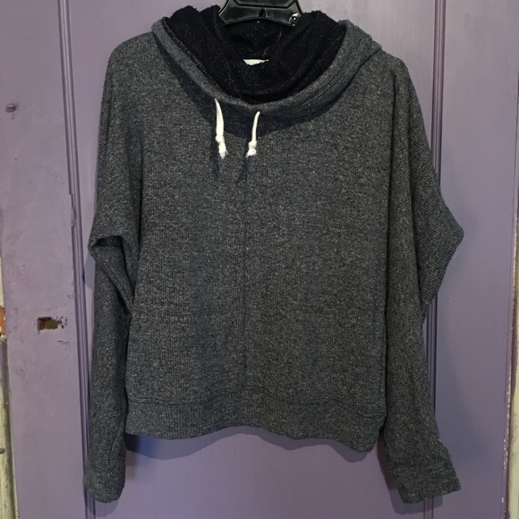 Unique Turtle Neck Pullover Sweatshirt - Picture 1 of 3